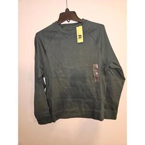 NWT All in Motion sz Small Dark Green Men's Ponte Crewneck Sweatshirt Pullover